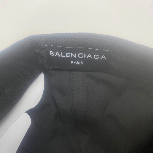 Balenciaga Black Multi Logo International One Size Cap - AUTHENTIC - Picture 4 of 5
